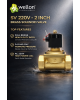 Wellon SV 220V 2 Inch Brass Solenoid Valve – Heavy Duty Industrial Water Control Valve (0–10 kg/cm²)